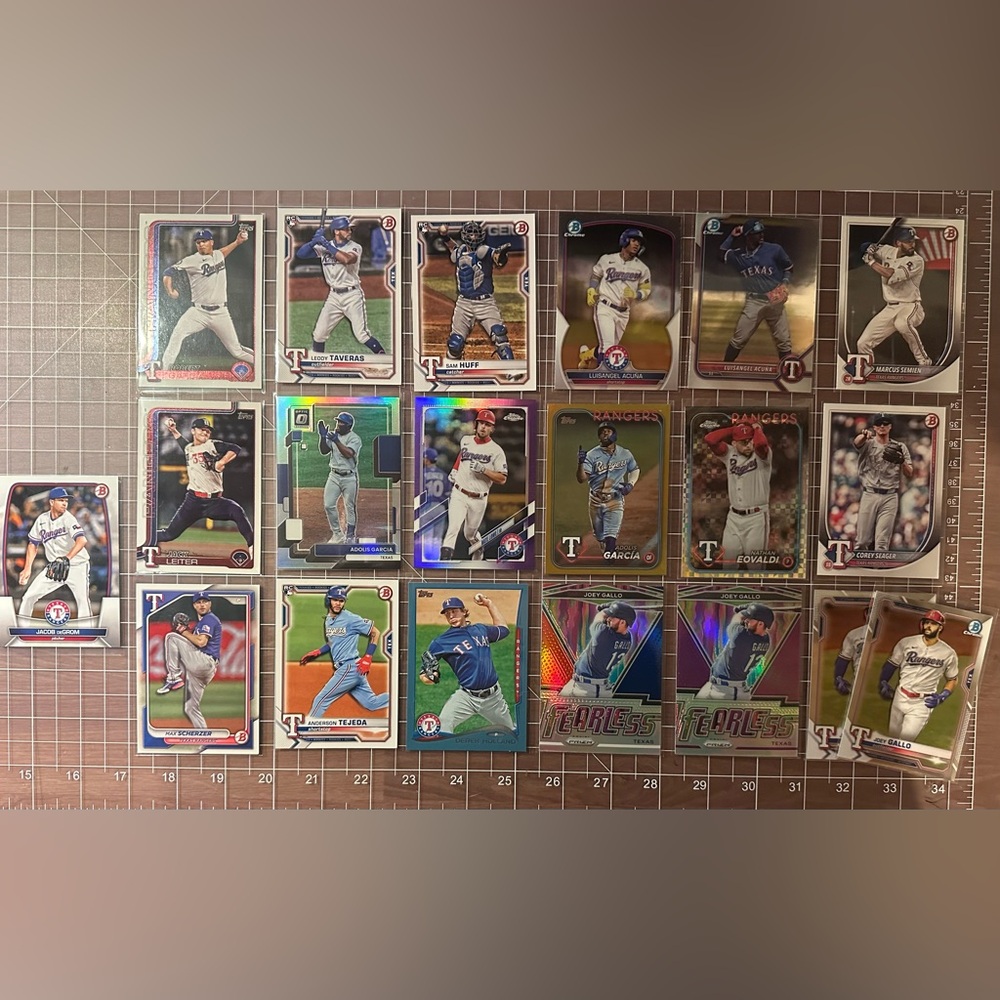 Texas Rangers Baseball Card Collection 🔥